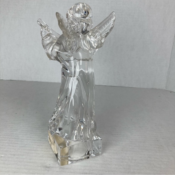 Mikasa Herald Collection Lead Crystal Hark The Herald Angel Playing Mandolin 8" - Picture 5 of 11